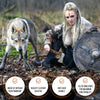 Viking Throwing Axe with Leather Sheath, Battle Hatchet, 14" Viking Axe, Real Viking Axe Weapon with Celtic Ring Knife Set, Viking Weapons for Survival or Target Throwing, Rustic & Dependable Weapons