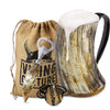 Viking Culture Ox Horn Mug, Norse Pendant, and Bottle Opener (3 Pc. Set) Authentic 32-oz. Ale, Mead, and Beer Tankard | Vintage Stein with Handle | - Natural Finish | Without Design