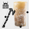 Viking Culture Horn Mead Cup - Authentic Medieval and Nordic-Inspired Drinking Vessel - Handmade Goblet for Wine, Beer, Ale - Safe and Unique Drink Tumbler Gift with Axe Bottle Opener and Burlap Bag - Polished Finish | Compass/Vegvisir